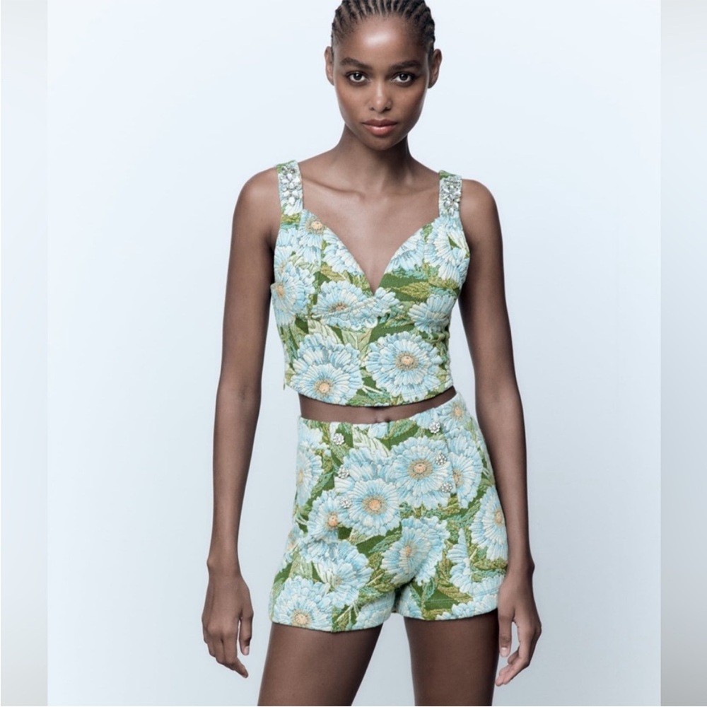 Zara Bejeweled Matching Set